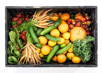 Obst - und Gemüsekiste für die Ganztagsbetreuung